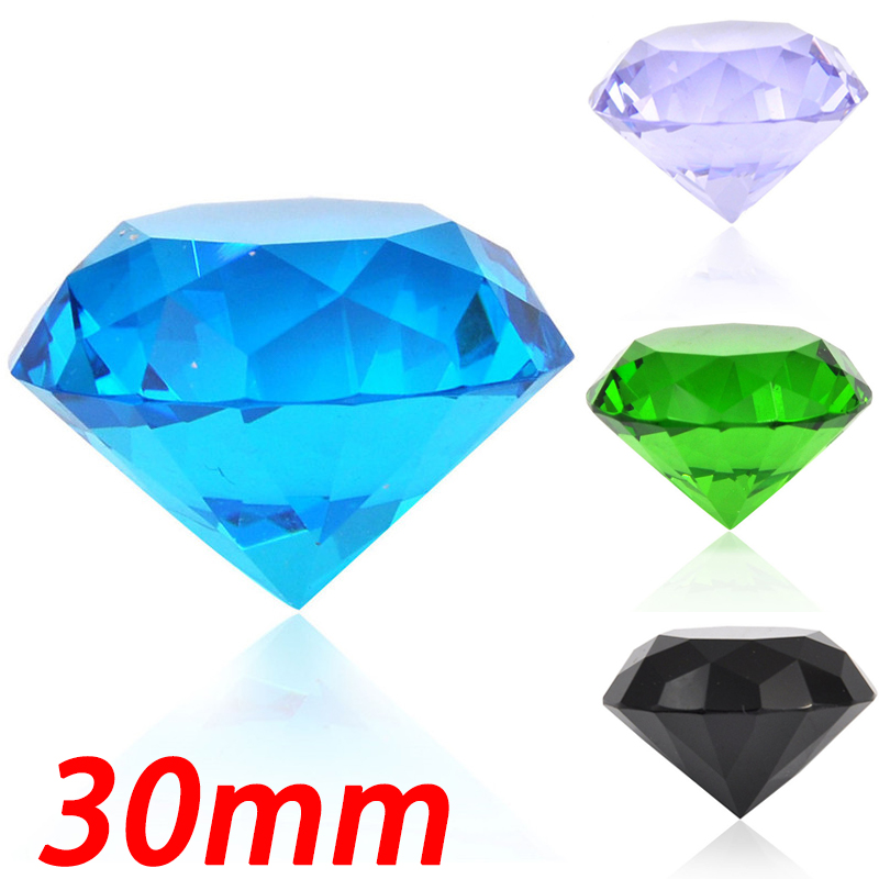 Paper Weight Crystal - 1PCS Paperweight Glass Crystal Diamond Shape