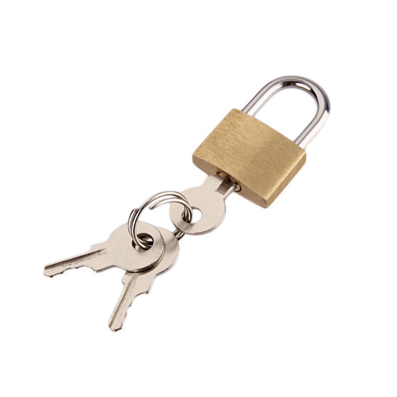 Solid Brass Padlock with 3 Key - Letter Opener Brass recension och pris