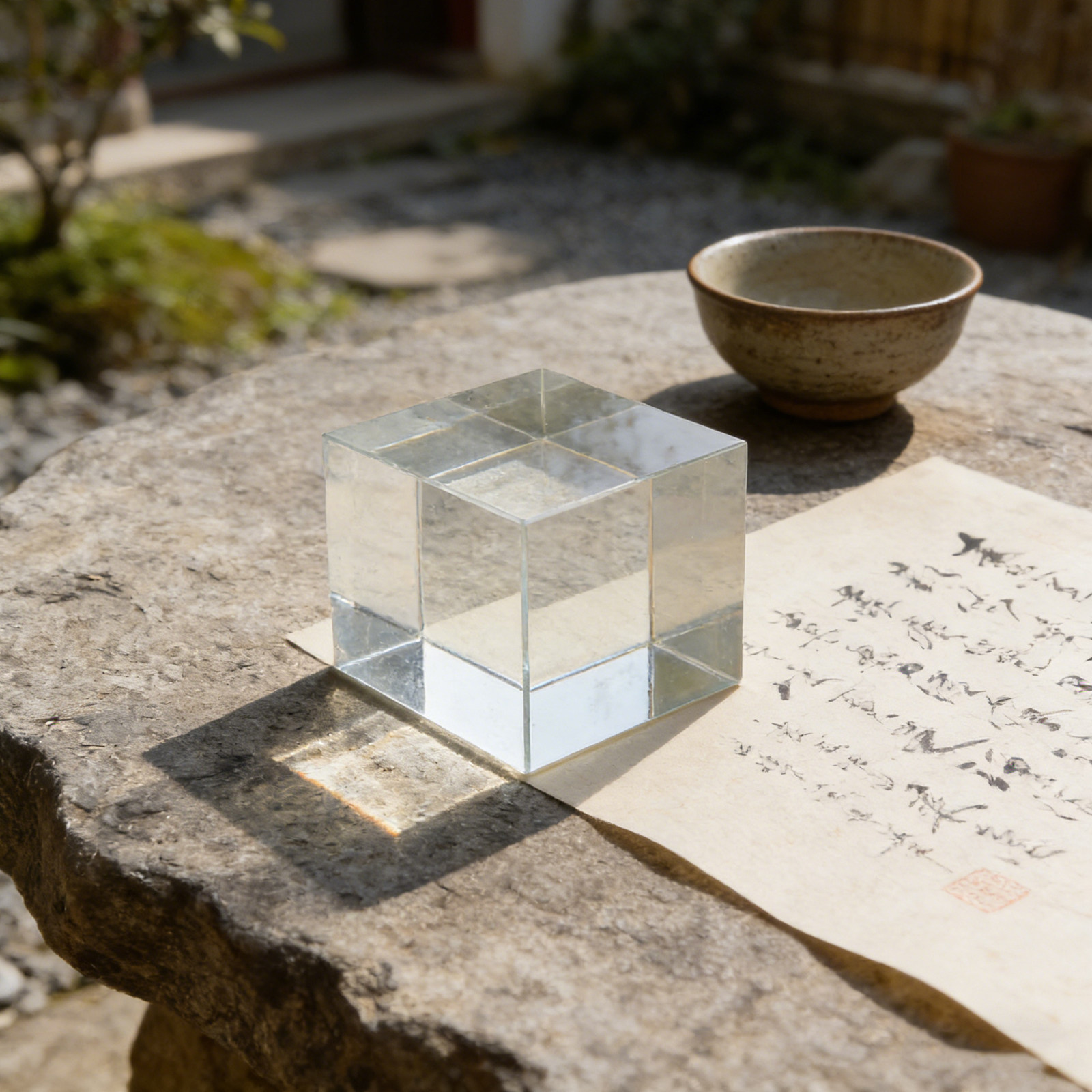 Heavy Clear Square Crystal Pap - Paper Weight Crystal recension och pris