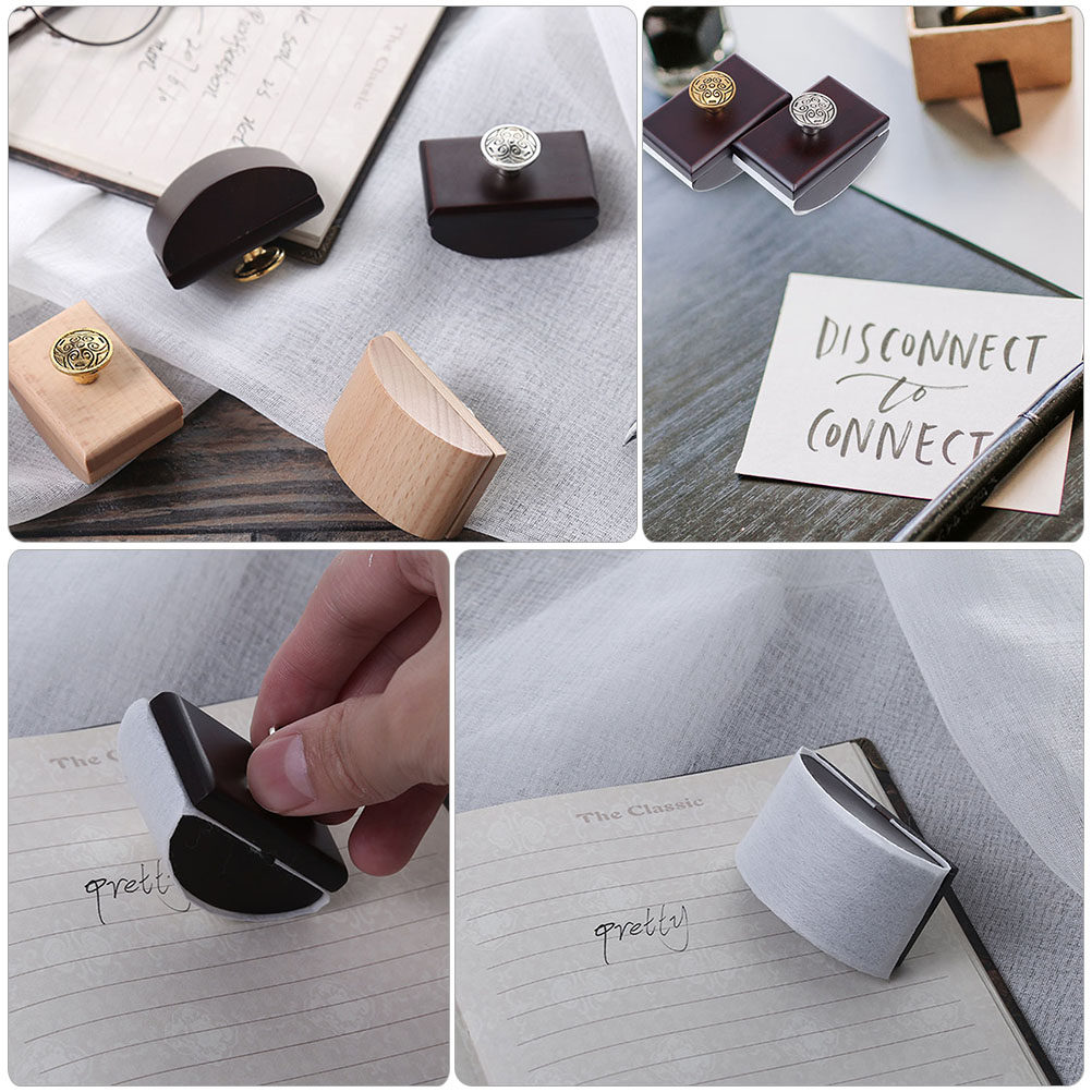 2Pcs Easy Grip Wooden Rocker B - Ink Blotter Paper recension och pris