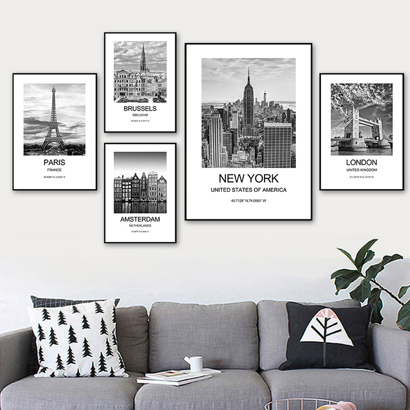 City Poster New York London Pa - Ink Blotter Paper recension och pris