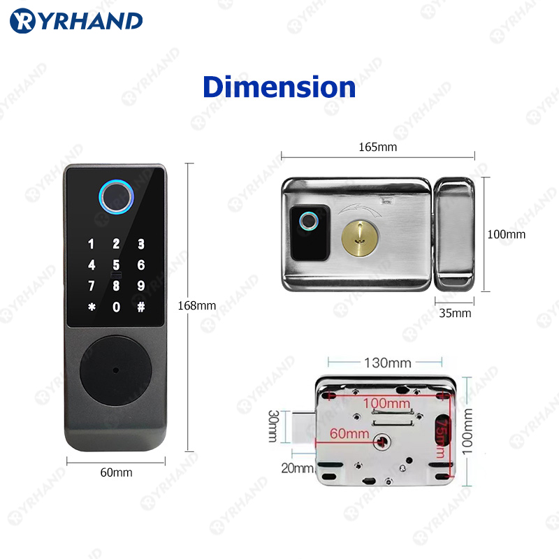 Tuya Smart lock Waterproof Wif - Letter Opener Brass recension och pris