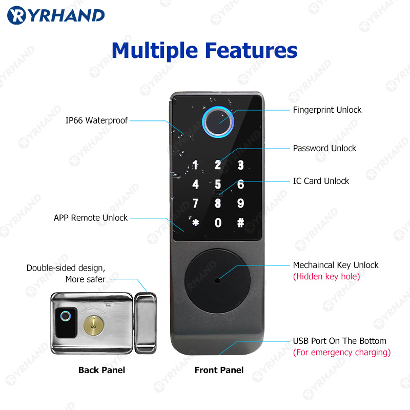 Tuya Smart lock Waterproof Wif - Letter Opener Brass recension och pris